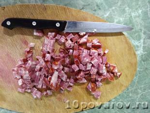 Рожки с колбасой и сыром Рожки с колбасой и сыром